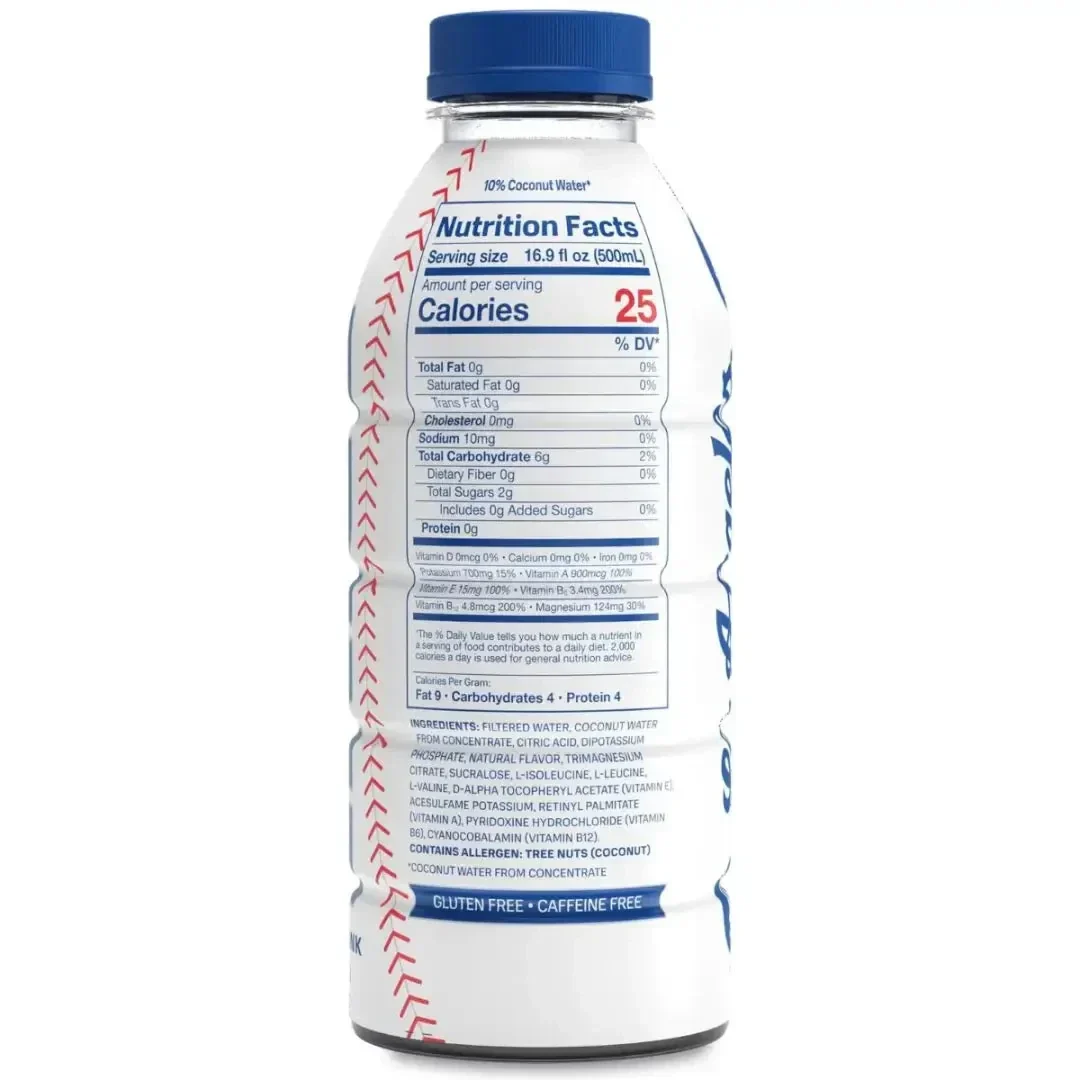 Dodgers Prime Hydration Drink 16.9 FL OZ/500ml -12 pack - Image 3