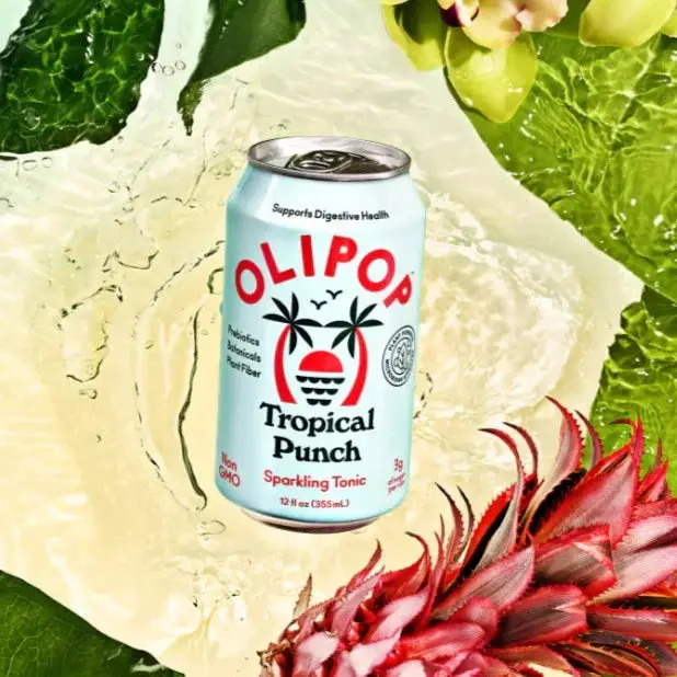 Olipop Tropical Punch 355 ml, 12 fl oz- Case of 12 - Image 3
